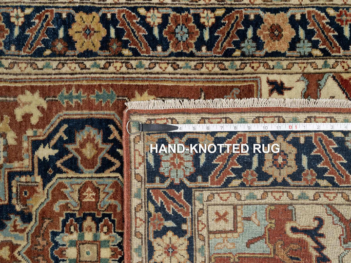 3'1" x 5'2" New Hand Knotted Red Wool Rectangle Oriental Rug - MOA10290747