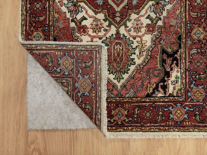 2'7" x 25'5" New Hand Knotted Ivory Wool Runner Oriental Rug - MOA10290751