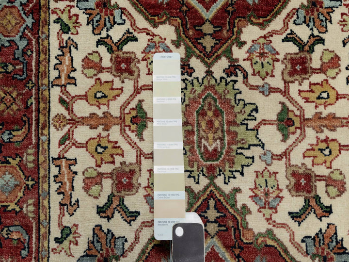 2'7" x 25'5" New Hand Knotted Ivory Wool Runner Oriental Rug - MOA10290751