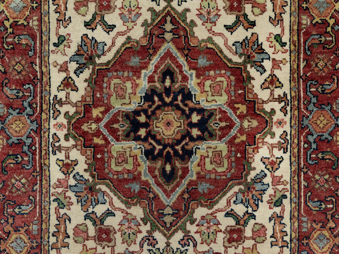 2'7" x 25'5" New Hand Knotted Ivory Wool Runner Oriental Rug - MOA10290751