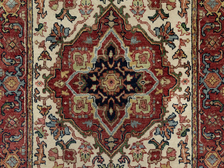 2'7" x 25'5" New Hand Knotted Ivory Wool Runner Oriental Rug - MOA10290751