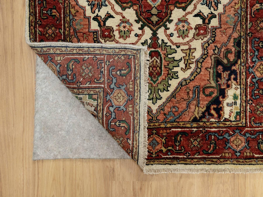 2'7" x 21'10" New Hand Knotted Ivory Wool Runner Oriental Rug - MOA10290752