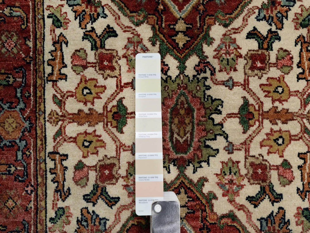 2'7" x 21'10" New Hand Knotted Ivory Wool Runner Oriental Rug - MOA10290752