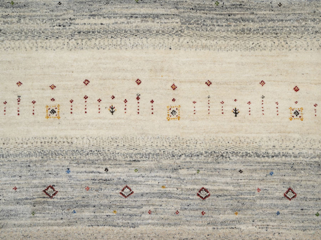 8'0" x 9'9" New Hand Knotted Brown Wool Rectangle Oriental Rug - MOA10290766
