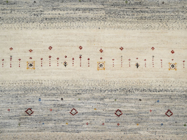 8'0" x 9'9" New Hand Knotted Brown Wool Rectangle Oriental Rug - MOA10290766