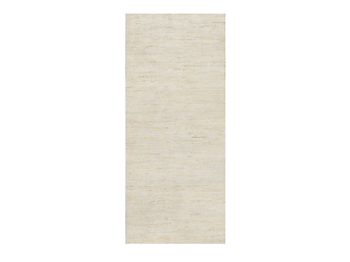 2'6" x 5'10" New Hand Knotted Ivory Wool Runner Oriental Rug - MOA10290772