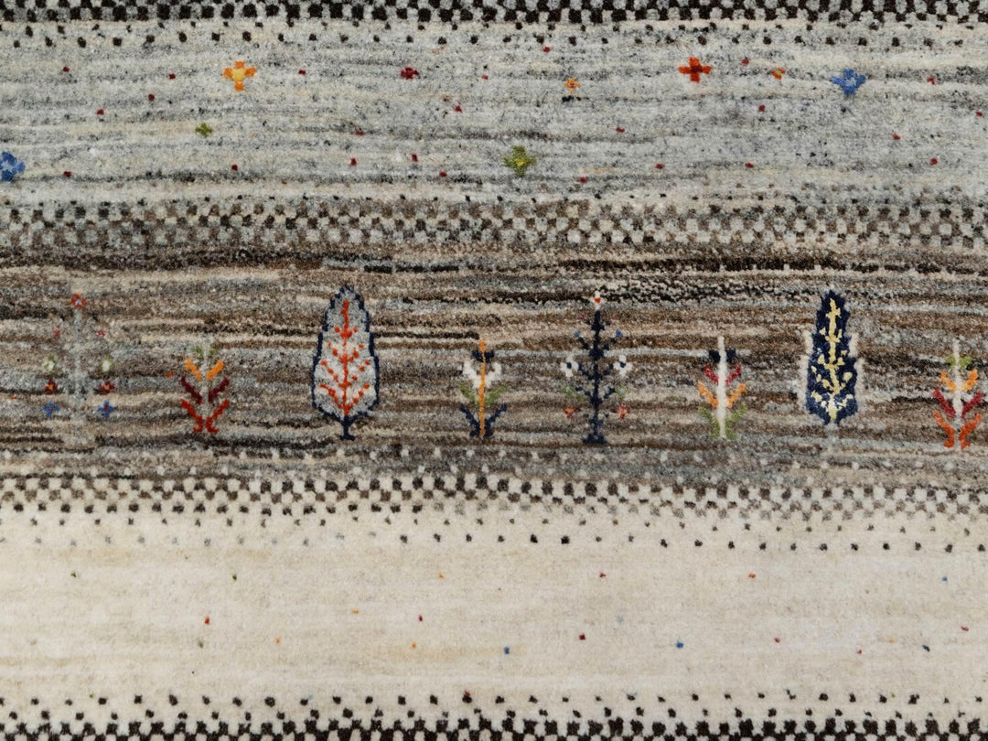 2'2" x 4'9" New Hand Knotted Ivory Wool Runner Oriental Rug - MOA10290774