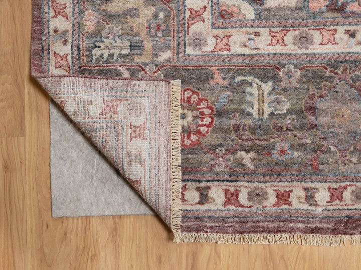 12'0" x 15'2" New Hand Knotted Red Wool Rectangle Oriental Rug - MOA10290824