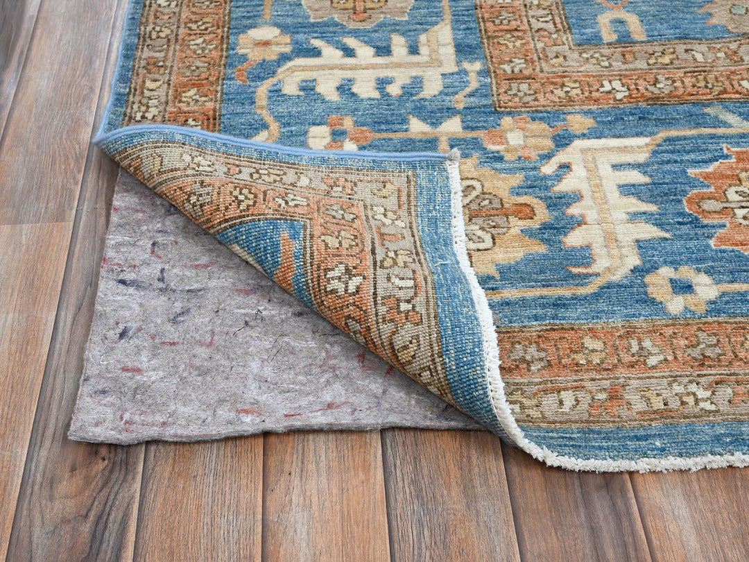 9'10" x 13'8" New Hand Knotted Brown Wool Rectangle Oriental Rug - MOA102908