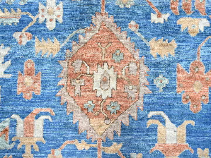 9'10" x 13'8" New Hand Knotted Brown Wool Rectangle Oriental Rug - MOA102908