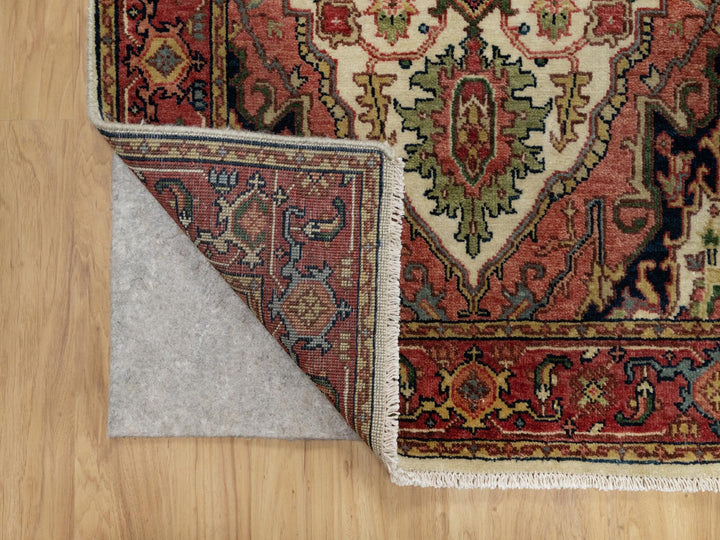 2'8" x 28'1" New Hand Knotted Ivory Wool Runner Oriental Rug - MOA10290927
