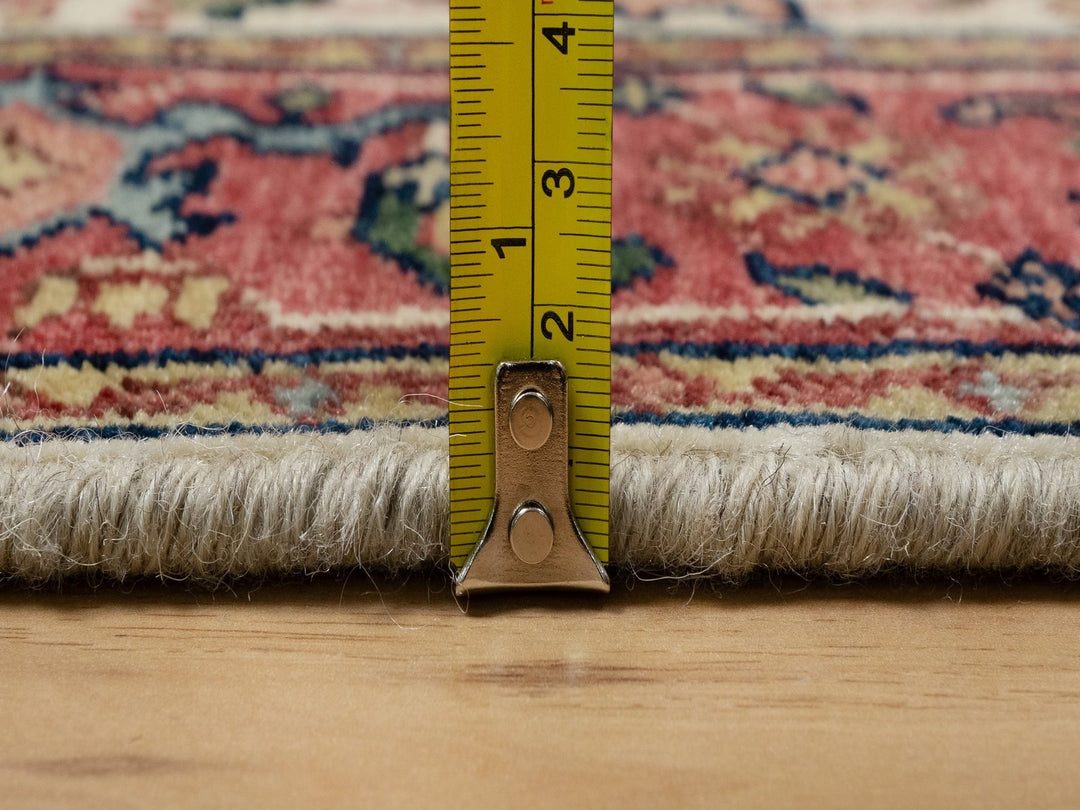 2'8" x 28'1" New Hand Knotted Ivory Wool Runner Oriental Rug - MOA10290927