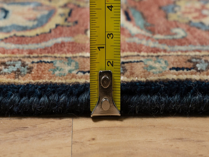 4'2" x 6'3" New Hand Knotted Blue Wool Rectangle Oriental Rug - MOA10290930
