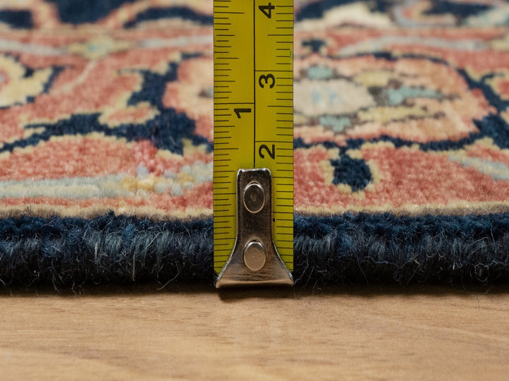 2'8" x 12'1" New Hand Knotted Blue Wool Runner Oriental Rug - MOA10290932