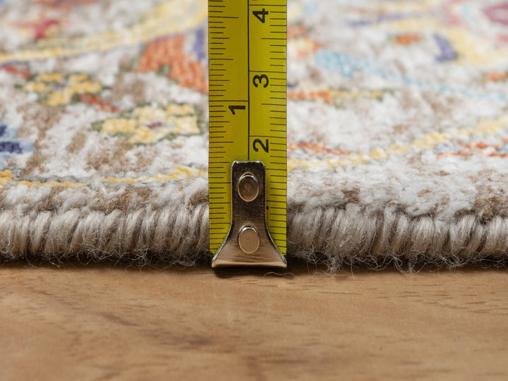 2'7" x 23'10" New Hand Knotted Ivory Wool & Silk Runner Oriental Rug - MOA10290943