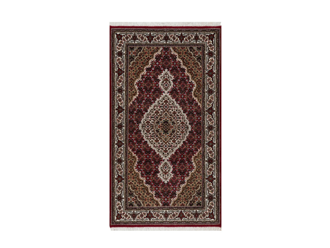 2'10" x 5'1" New Hand Knotted Red Wool Rectangle Oriental Rug - MOA10290984