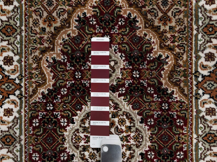 2'0" x 3'0" New Hand Knotted Red Wool Rectangle Oriental Rug - MOA10290993