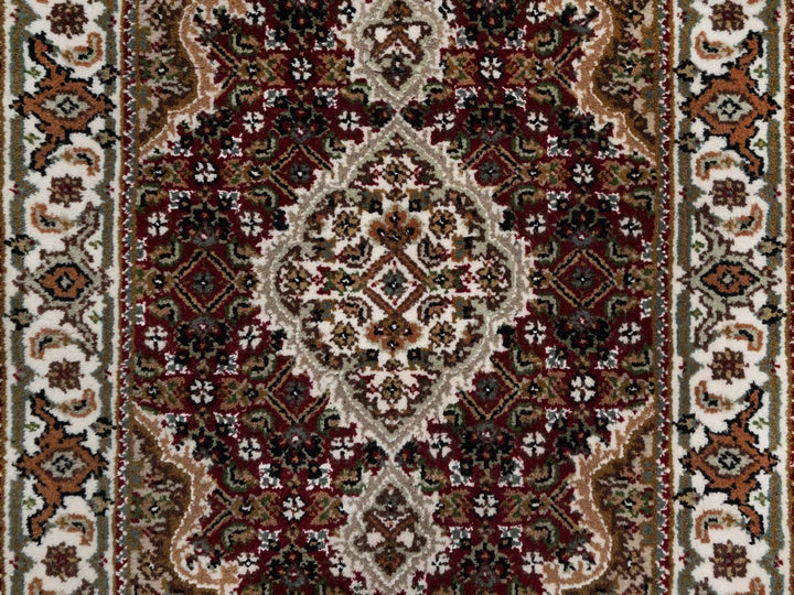 2'0" x 3'0" New Hand Knotted Red Wool Rectangle Oriental Rug - MOA10290993