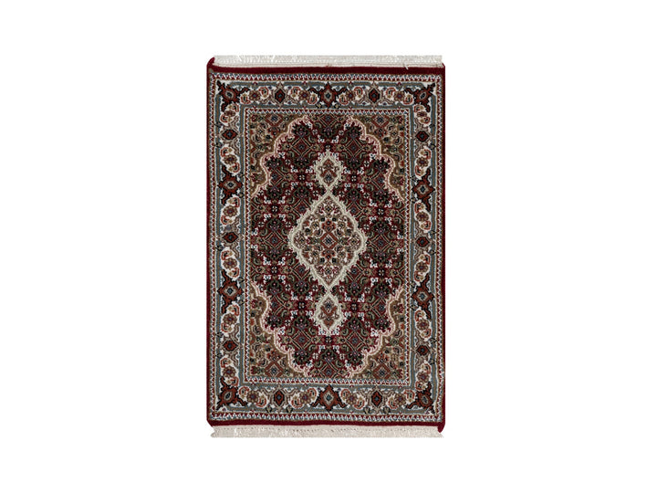 2'0" x 3'0" New Hand Knotted Red Wool Rectangle Oriental Rug - MOA10290994