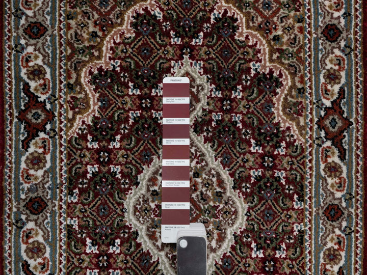 2'0" x 3'0" New Hand Knotted Red Wool Rectangle Oriental Rug - MOA10290994