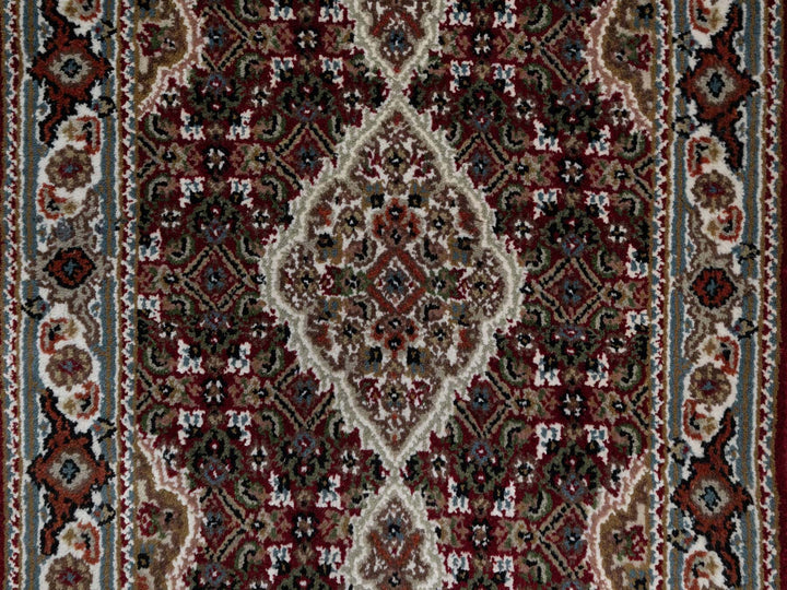 2'0" x 3'0" New Hand Knotted Red Wool Rectangle Oriental Rug - MOA10290994