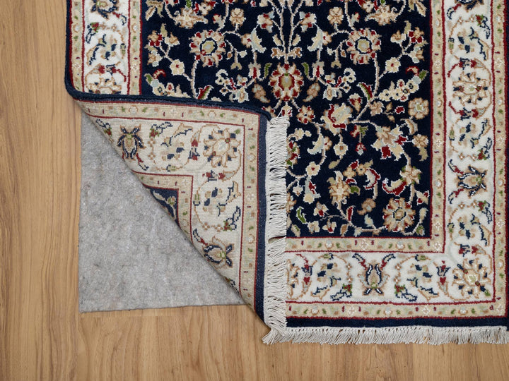 2'7" x 16'0" New Hand Knotted Blue Wool & Silk Runner Oriental Rug - MOA10291016