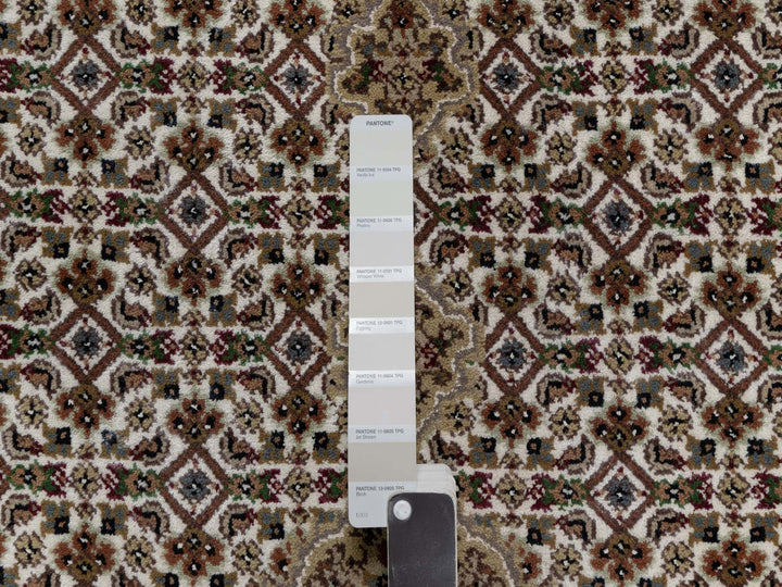 2'10" x 8'0" New Hand Knotted Ivory Wool Runner Oriental Rug - MOA10291025