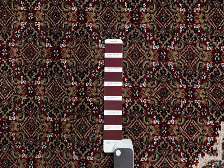 11'9" x 15'1" New Hand Knotted Red Wool Rectangle Oriental Rug - MOA10291060