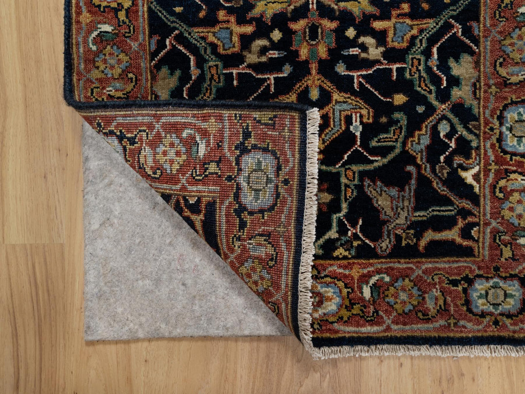 2'0" x 3'2" New Hand Knotted Blue Wool Rectangle Oriental Rug - MOA10291094