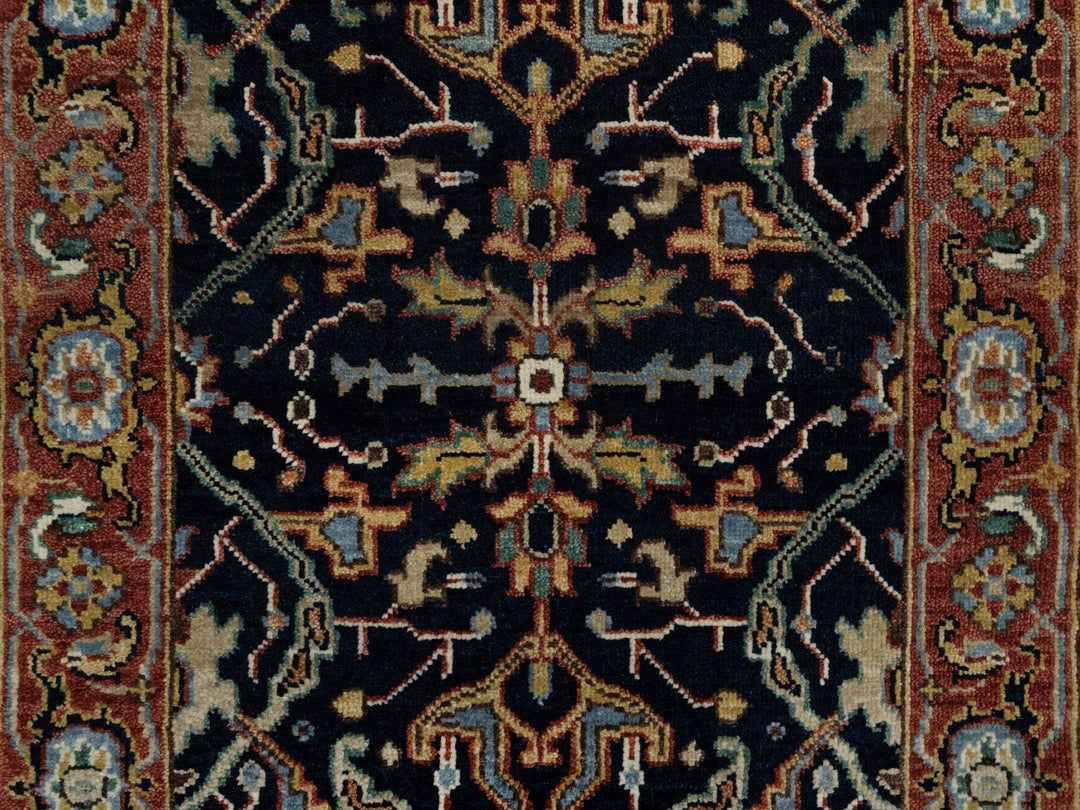 2'0" x 3'2" New Hand Knotted Blue Wool Rectangle Oriental Rug - MOA10291094