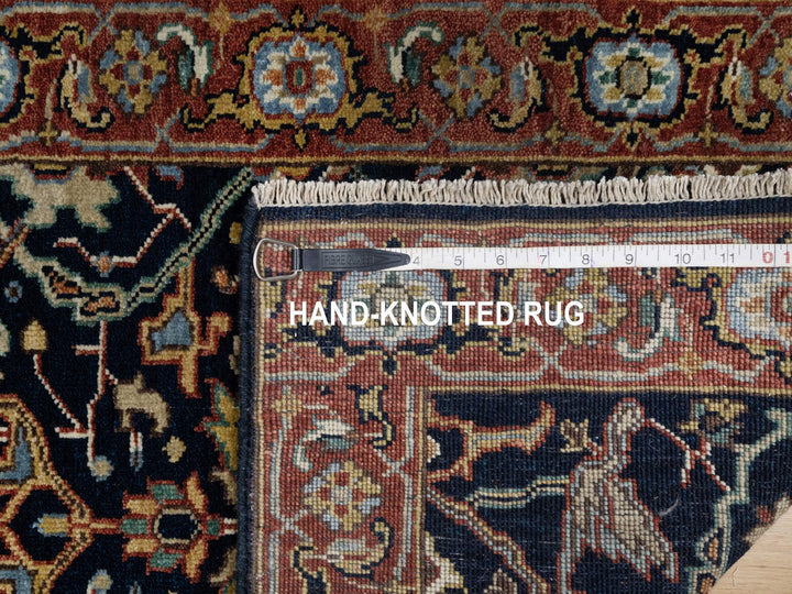 2'0" x 3'2" New Hand Knotted Blue Wool Rectangle Oriental Rug - MOA10291094