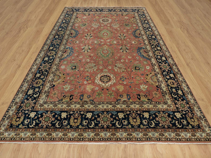 9'0" x 12'2" New Hand Knotted Red Wool Rectangle Oriental Rug - MOA10291102