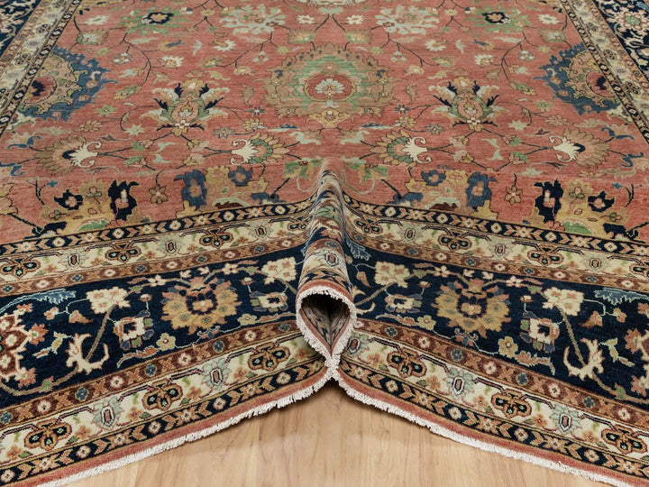 9'0" x 12'2" New Hand Knotted Red Wool Rectangle Oriental Rug - MOA10291102