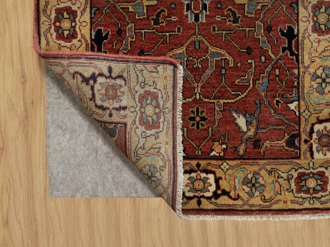 2'7" x 6'1" New Hand Knotted Red Wool Runner Oriental Rug - MOA10291118