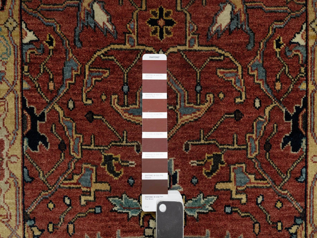 2'7" x 6'1" New Hand Knotted Red Wool Runner Oriental Rug - MOA10291118