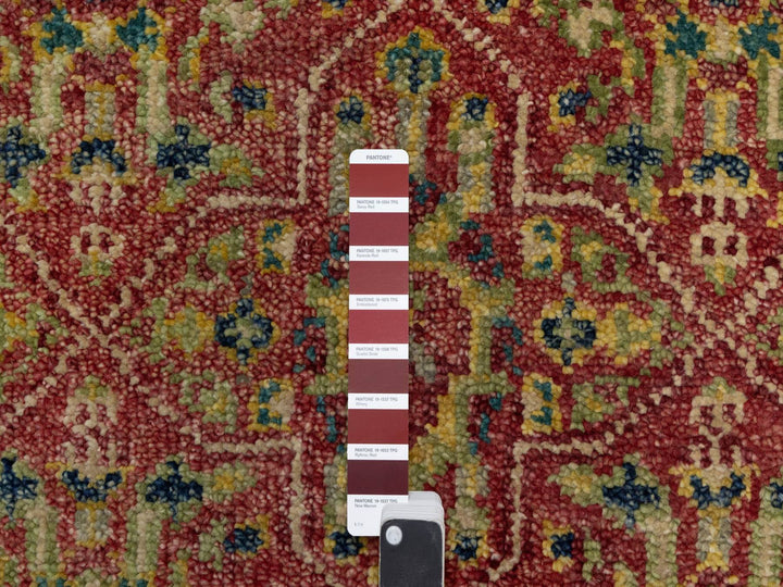 6'0" x 8'10" New Hand Knotted Red Wool Rectangle Oriental Rug - MOA10291132