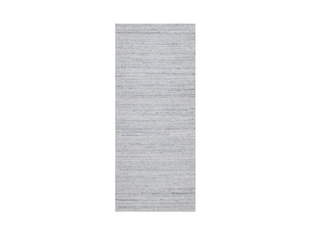 2'6" x 6'0" New Hand Loomed Ivory Wool Runner Oriental Rug - MOA10291186