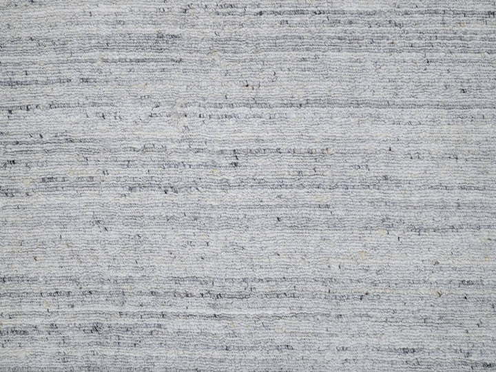 2'6" x 6'0" New Hand Loomed Ivory Wool Runner Oriental Rug - MOA10291186