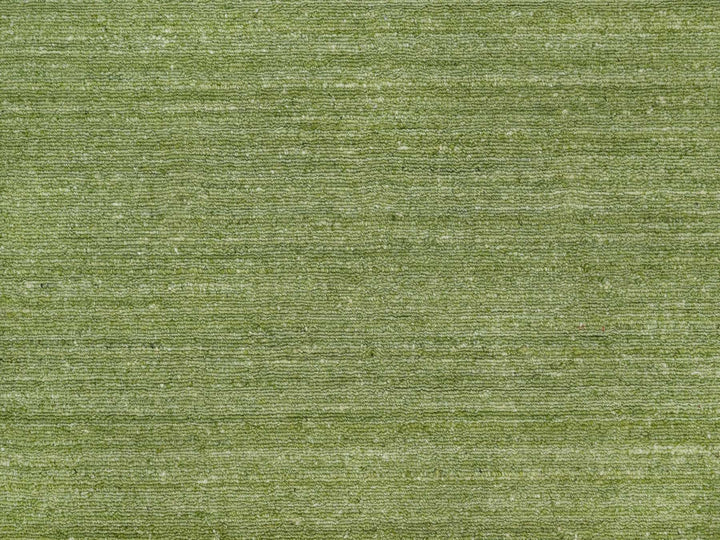 8'1" x 10'0" New Hand Loomed Green Wool Rectangle Oriental Rug - MOA10291194