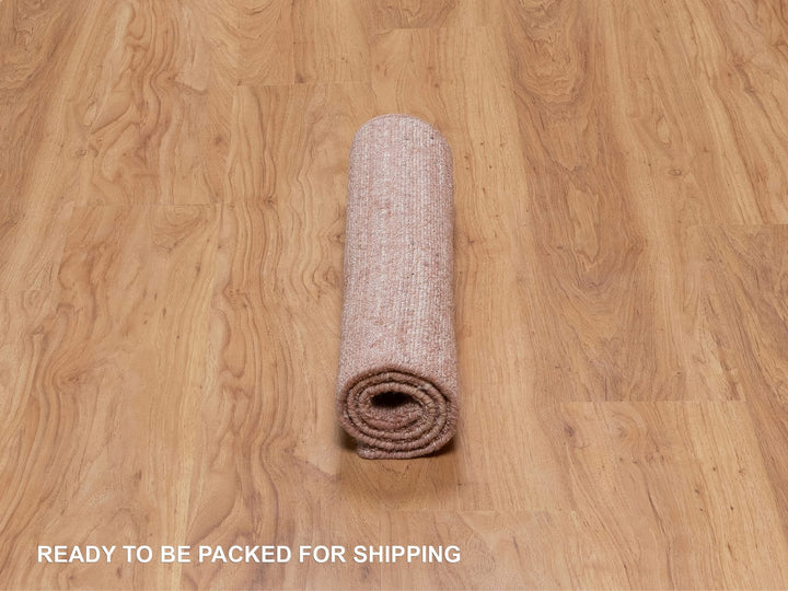 2'0" x 3'0" New Hand Loomed Pink Wool Rectangle Oriental Rug - MOA10291205