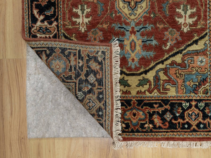 2'9" x 6'0" New Hand Knotted Red Wool Runner Oriental Rug - MOA10291236