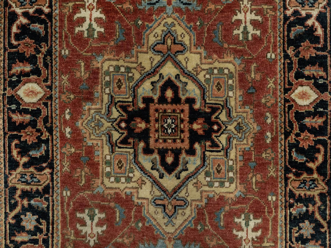 2'9" x 6'0" New Hand Knotted Red Wool Runner Oriental Rug - MOA10291236