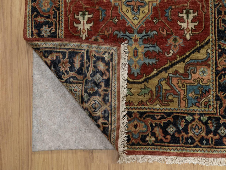 2'8" x 9'11" New Hand Knotted Red Wool Runner Oriental Rug - MOA10291243