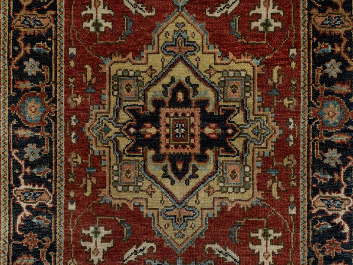 2'8" x 9'11" New Hand Knotted Red Wool Runner Oriental Rug - MOA10291243