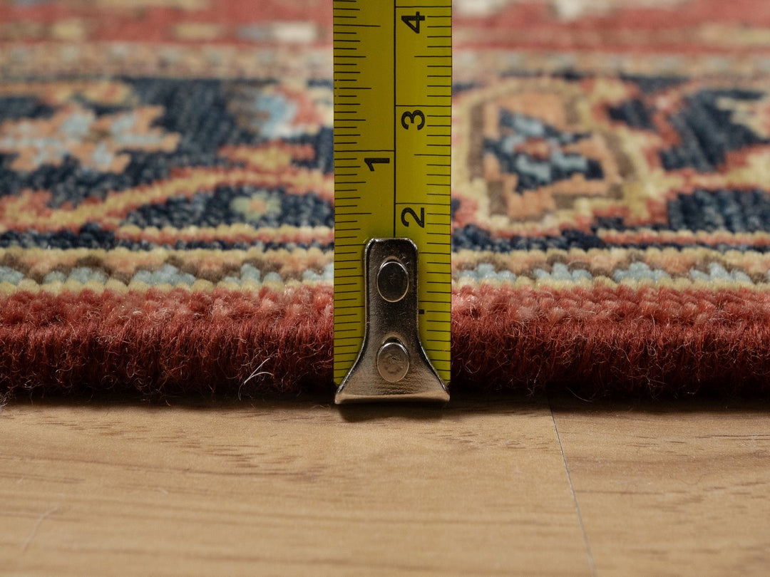 2'8" x 9'11" New Hand Knotted Red Wool Runner Oriental Rug - MOA10291243