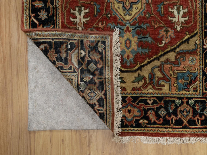 2'8" x 7'11" New Hand Knotted Red Wool Runner Oriental Rug - MOA10291244