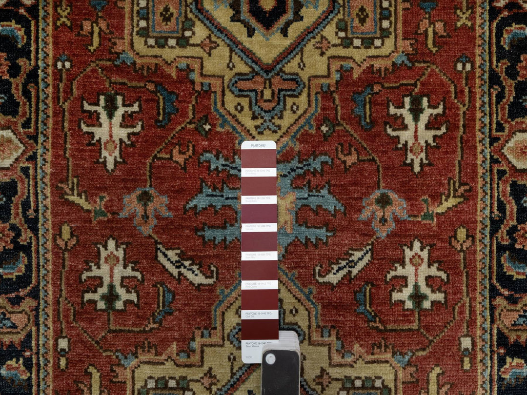 2'8" x 7'11" New Hand Knotted Red Wool Runner Oriental Rug - MOA10291244