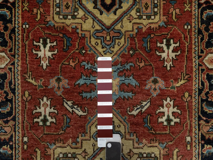 2'8" x 7'11" New Hand Knotted Red Wool Runner Oriental Rug - MOA10291244