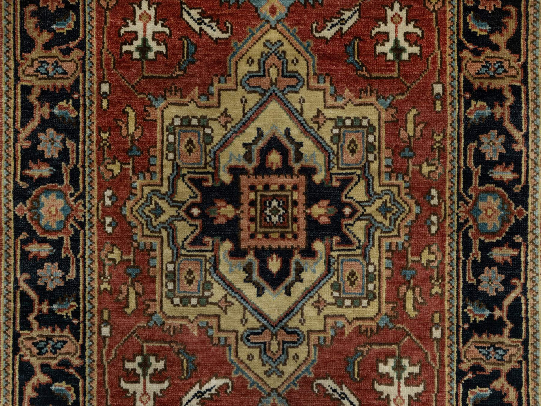 2'8" x 7'11" New Hand Knotted Red Wool Runner Oriental Rug - MOA10291244