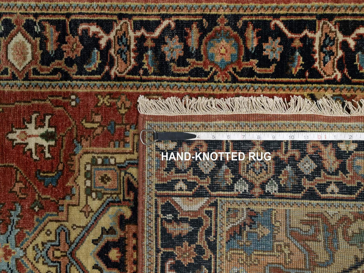 2'8" x 7'11" New Hand Knotted Red Wool Runner Oriental Rug - MOA10291244